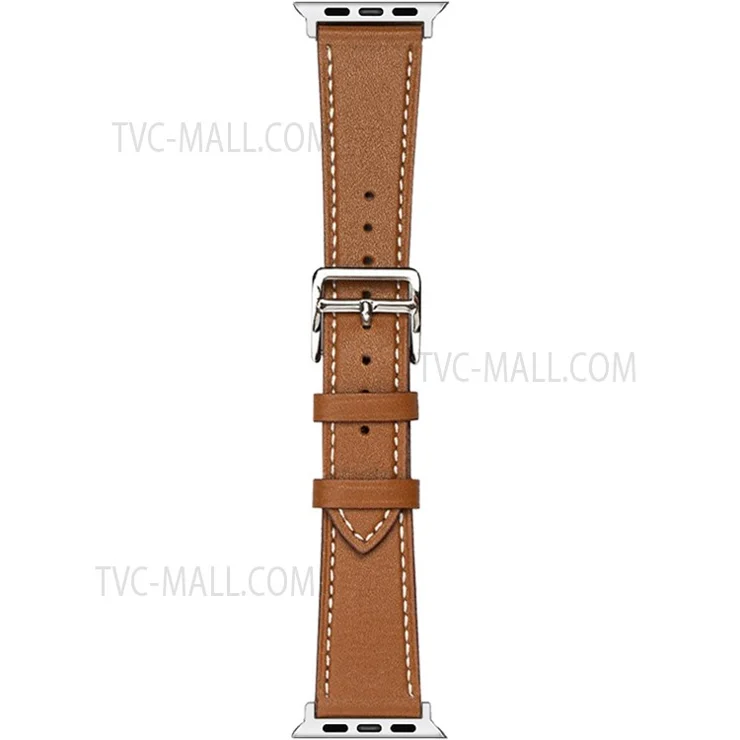 IMAK PG1 Series PU Leather Smart Watch Strap Wrist Band for Apple Watch Series 10 42mm / 9 8 7 41mm / 6 5 4 SE SE (2022) SE (2023) 40mm / 3 2 1 38mm - Brown