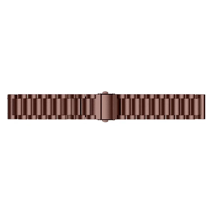 For Garmin Vivomove/Vivomove HR Stainless Steel Watch Strap Quick Release 20mm Watchband with Folding Clasp - Bronze