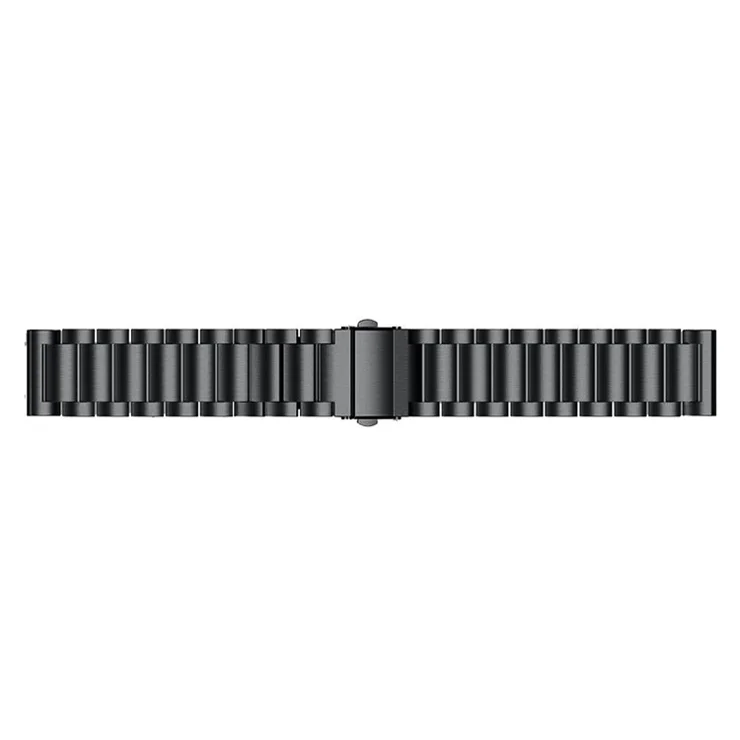 For Garmin Vivomove 3/Garminmove 3 20mm Quick Release Watchband Stainless Steel Watch Strap Business Watch Band - Black
