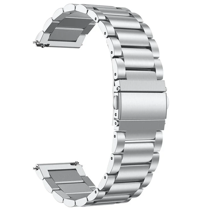For Garmin Vivoactive 3/Vivoactive 3 Music/Venu 20mm Stainless Steel Watch Band Quick Release Watch Strap Business Style Watchband - Silver