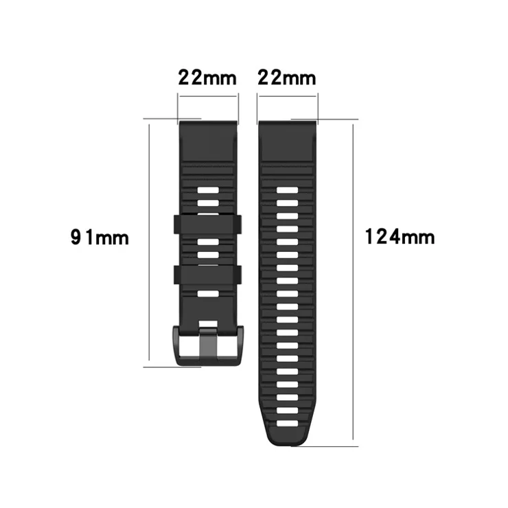 For Garmin Fenix 7/Epix Solid Color Quick Release Silicone Watch Band Replacement Wrist Strap 22mm - White