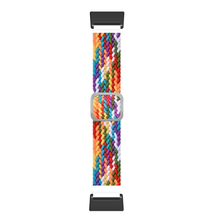 For Xiaomi Redmi Watch Replacement Wrist Strap Braided Nylon Elastic Watchband - Rainbow Color