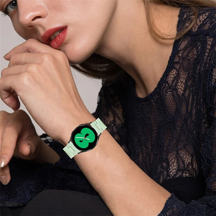 For Garmin Vivomove3/Garmin Move3 Fashionable Watch Strap Replacement Resin Wrist Band 20mm - Avocado Green