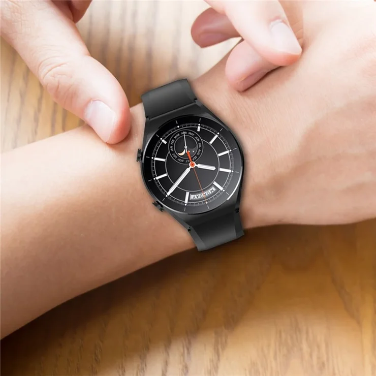 For Xiaomi Watch S1 22mm Silicone Watch Band Replacement Spare Watch Strap - Midnight Blue