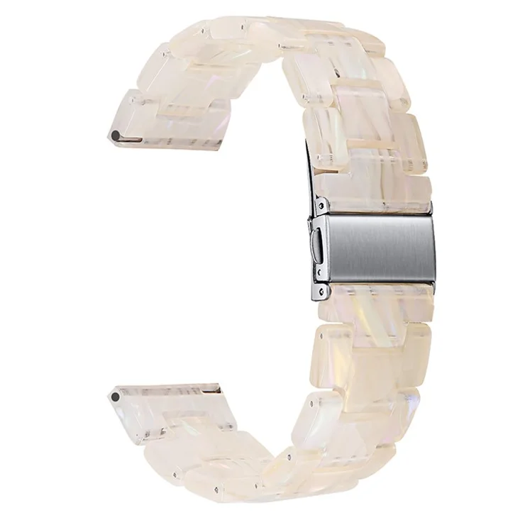 For Fossil Gen 5 Carlyle/Julianna/Garrett/Carlyle HR 22mm Smart Watch Band Resin Wrist Strap Replacement - Fluorescent