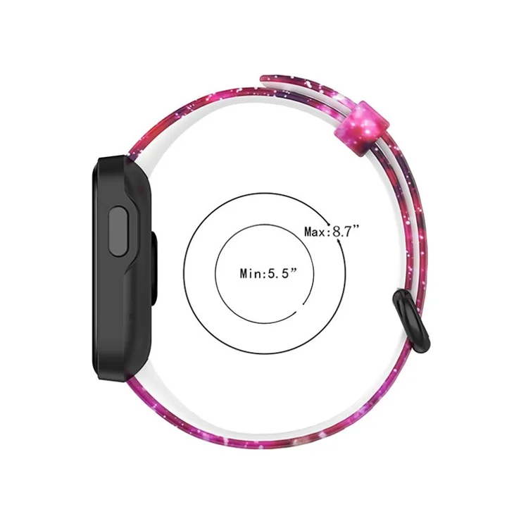 For Xiaomi Redmi Watch 2 Lite Pattern Printed Watchband Adjustable Silicone Smart Watch Strap - Starry Sky