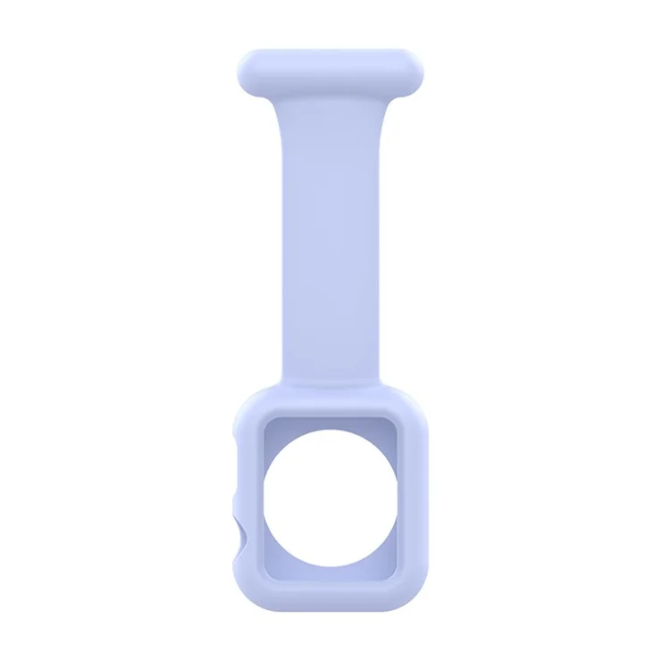 For Apple Watch Series 10 46mm / Ultra 2 Ultra 49mm / 9 8 7 45mm / SE (2023) SE (2022) SE 6 5 4 44mm / 3 2 1 42mm Impact-Resistant Silicone Watch Frame Protector Smart Watch Band - Cornflower Blue