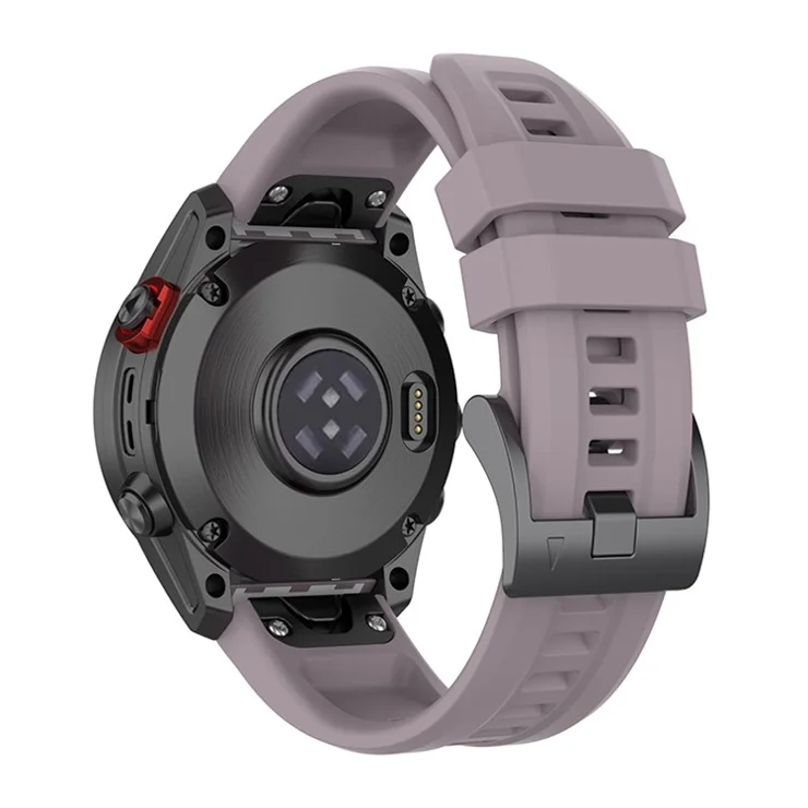 For Garmin Fenix 7S/Fenix 6S/Instinct 2S Quick Release Watch Strap Silicone Wrist Band Sports Watch 20mm Watchband with Metal Buckle - Purple