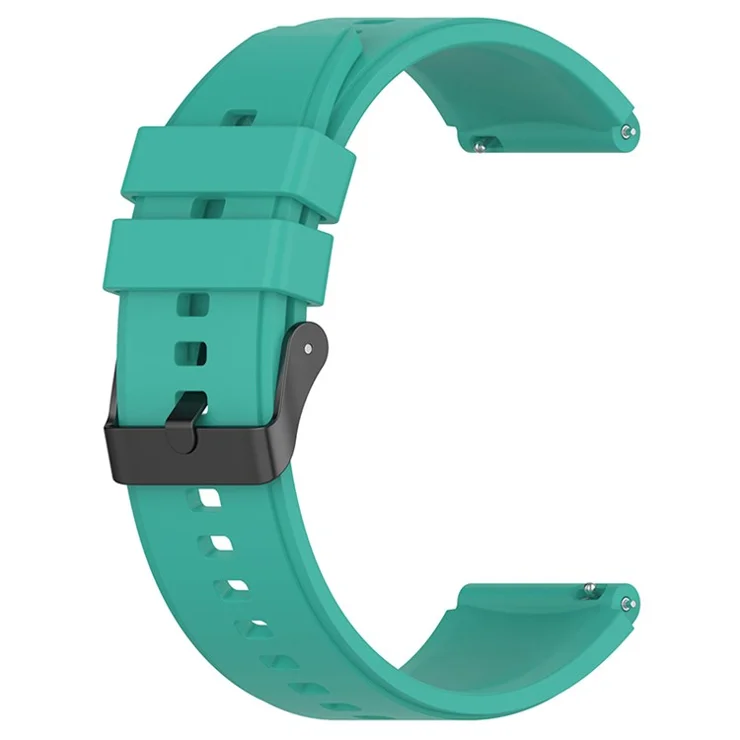 For Samsung Watch Heart-S / Heart-L / Galaxy Watch6 40mm 44mm / Watch6 Classic 43mm 47mm / Watch 5 40mm 44mm / 5 Pro 45mm / Watch4 40mm 44mm Replacement Watch Strap 20mm Silicone Watch Band - Green