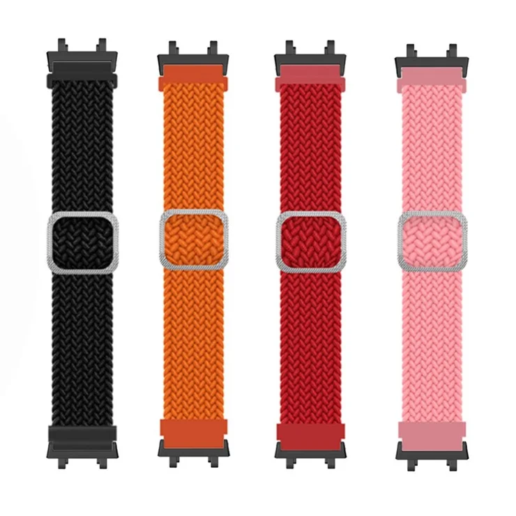 Watch Strap for Huami Amazfit T-Rex 2, Nylon Braided Adjustable Loop Wrist Band Replacement - Blue