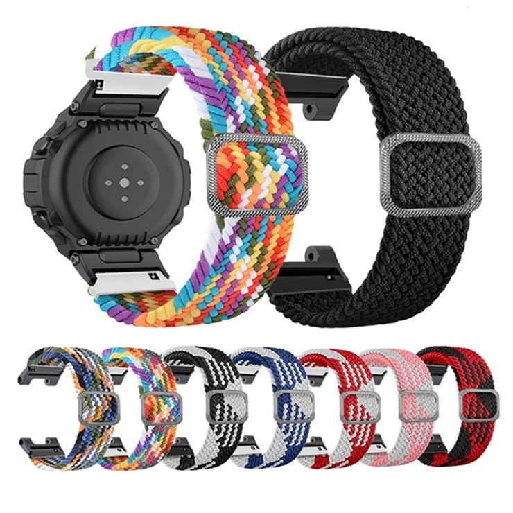 For Huami Amazfit T-Rex / T-Rex Pro / Ares Breathable Watch Strap Flexible Nylon Watch Band with Adjustable Buckle - Army Green