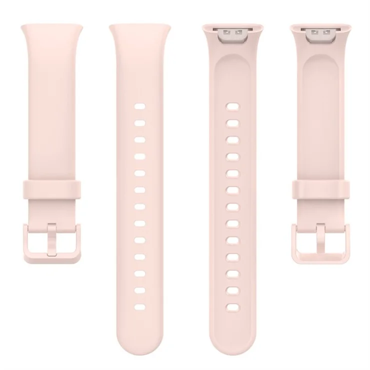 For Xiaomi Mi Band 7 Pro Solid Color TPU Watch Band Pin Buckle Adjustable Wrist Strap - Pink