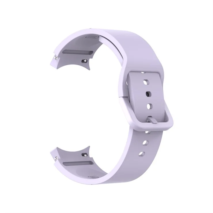 For Samsung Galaxy Watch6 40mm 44mm / Watch6 Classic 43mm 47mm / Watch 5 40mm 44mm / 5 Pro 45mm / Watch4 40mm 44mm Watch Band Silicone Watch Strap Replacement Watchband - Purple