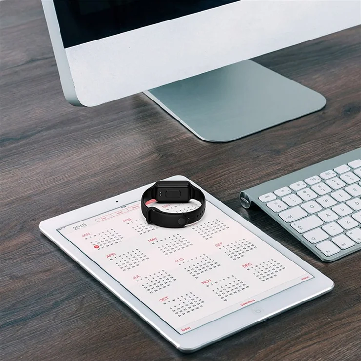 For Huami Amazfit Band 7 Strap TPE Watch Band with Protective Case - White
