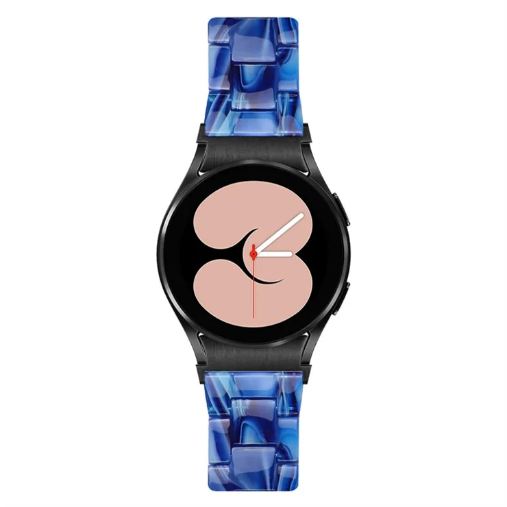 For Samsung Galaxy Watch 5 40mm / 44mm / Watch 5 Pro 45mm Resin Strap Replacement Wristband with Stainless Steel Buckle - Dawn Blue