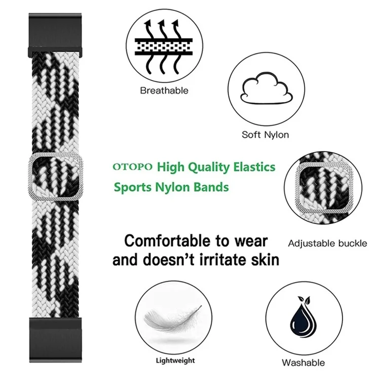 For Garmin Fenix 7 / Epix / Instinct 2 / Approach S62 / Fenix 5 Nylon Strap 22mm Smart Watch Band with Buckle - Blue