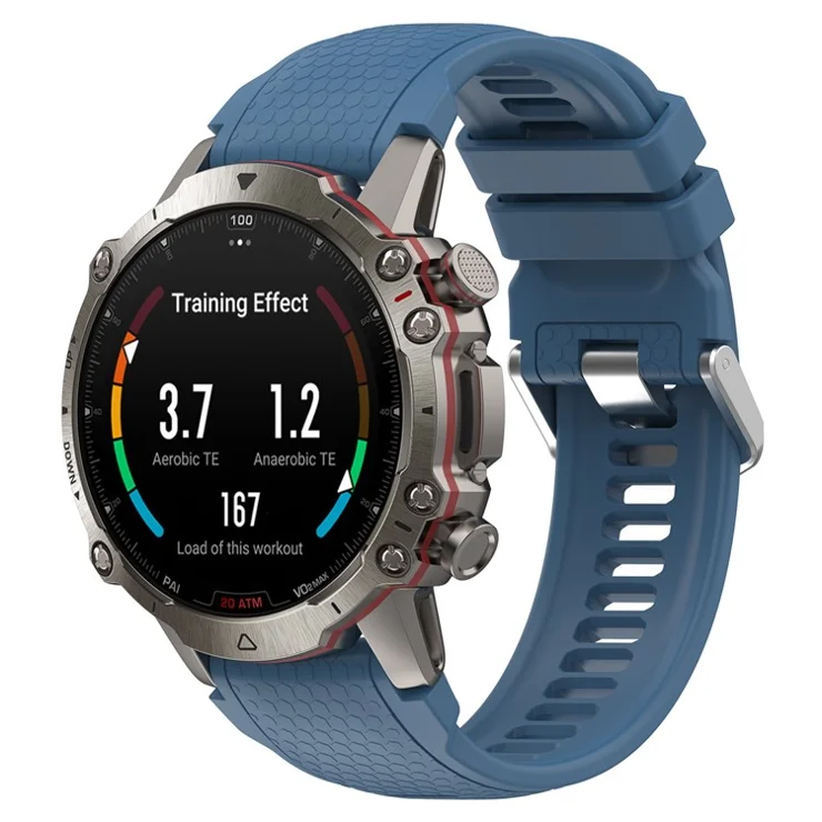 A2029 Quick Release Watch Strap for Huami Amazfit Falcon , 22mm Soft Silicone Replacement Watch Band - Blue