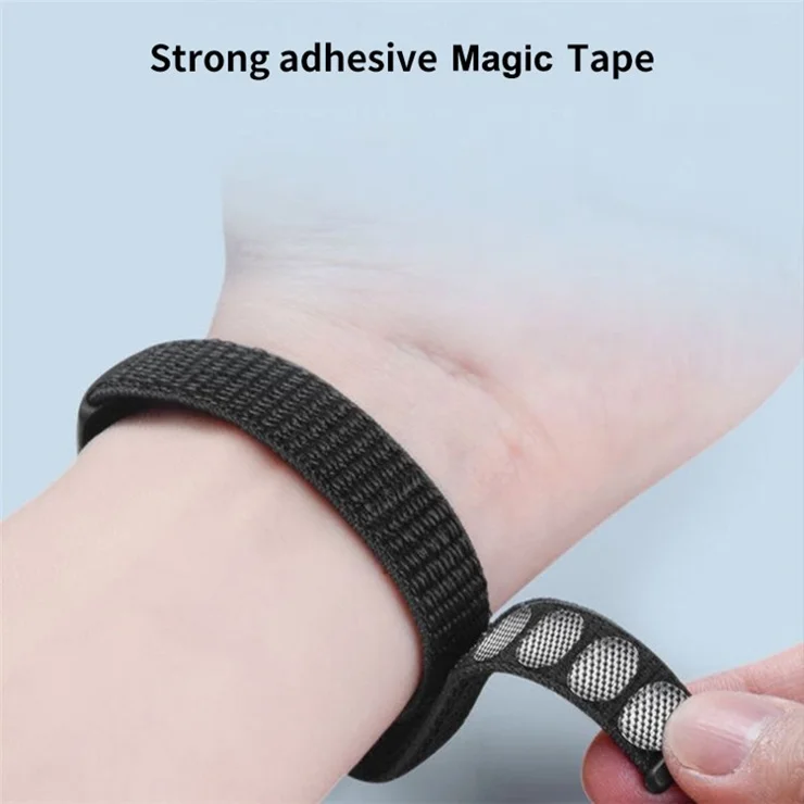 ENKAY HAT-PRINCE For Xiaomi Smart Band 9 NFC / 9 / 8 NFC / 8 Nylon Watch Band with PMMA Screen Film - Blue / Yellow