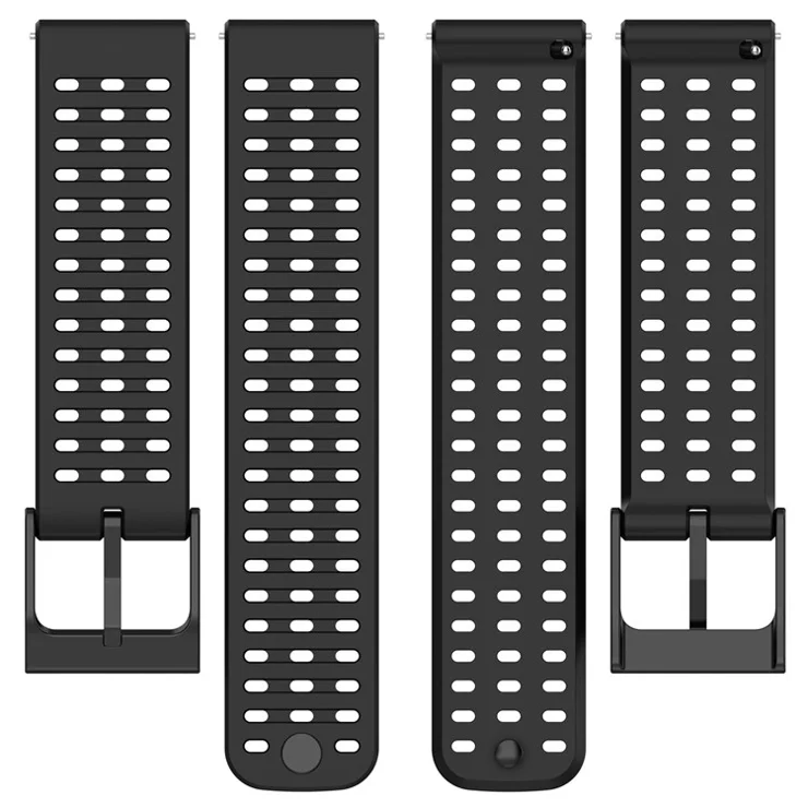 Sport Strap for Suunto Vertical / 9 Peak Pro / 9 Peak / 5 Peak , 22mm Silicone Watch Bands - Black
