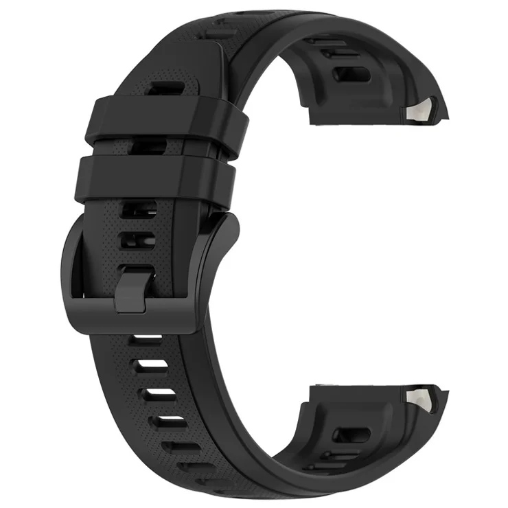 For Garmin Approach S70 47mm Silicone Watch Band Soft Sport Replacement Watch Strap - Black