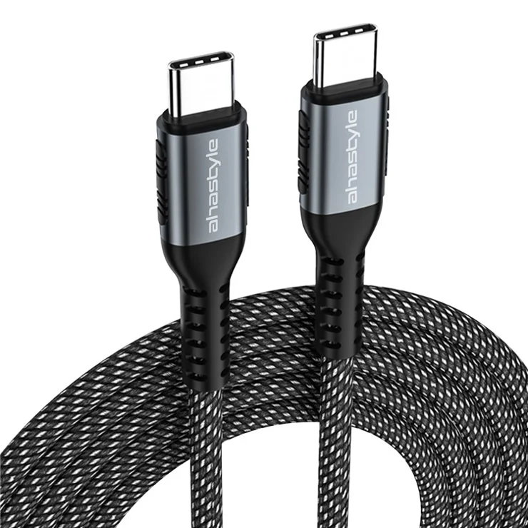 AHASTYLE XC01 MDD for iPhone 15 Series 1m USB-C PD Fast Charging Cable Type-C to Type-C Data Transfer Cord Built-in E-Mark Chip - 100W