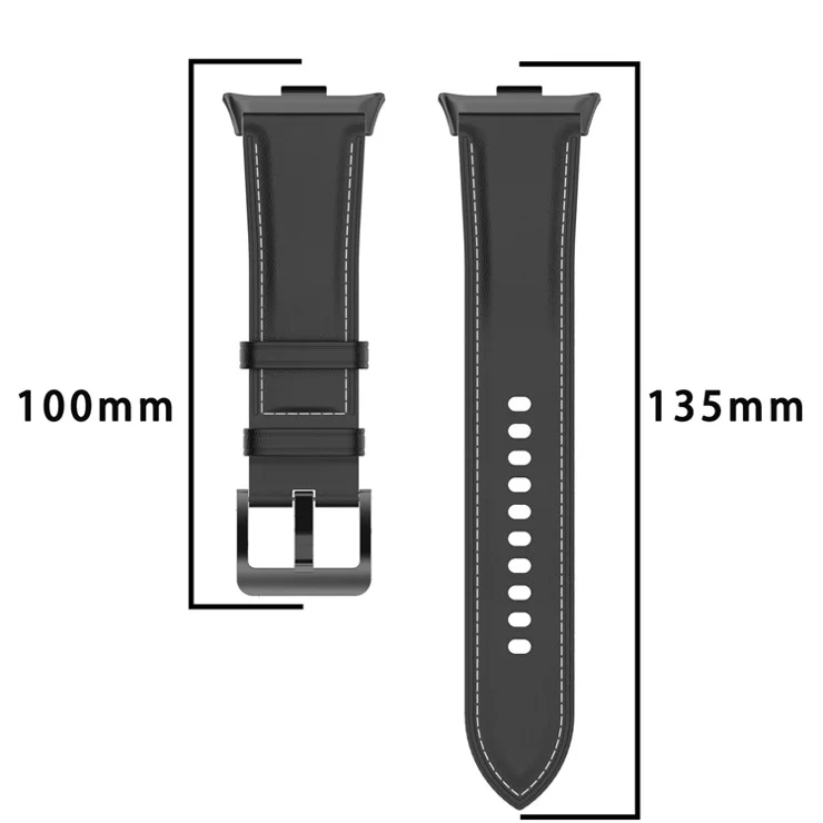 For Xiaomi Smart Band 8 Pro Watch Band Genuine Cowhide Leather Buckle Watch Strap - Light Brown
