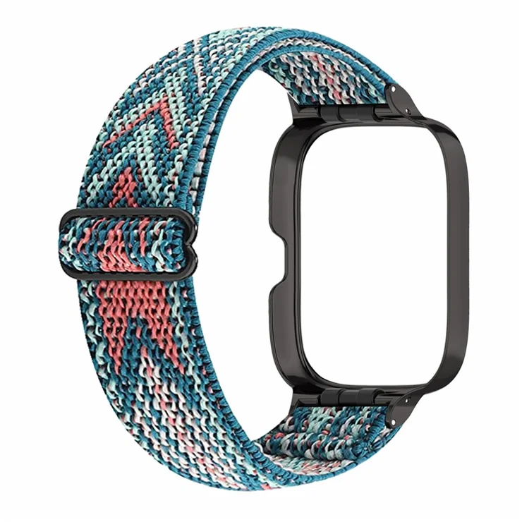 Nylon Braided Watch Strap for Xiaomi Redmi Watch 3 Quick Release Elastic Watchband with Case Cover - Arrows