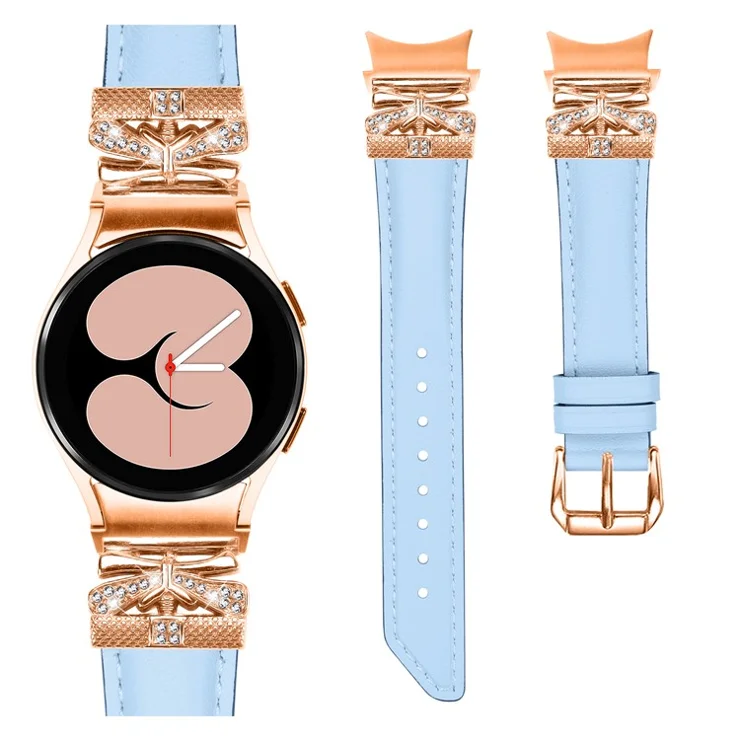 Rose Gold Buckle Strap for Samsung Galaxy Watch4 / Watch5 / Watch4 Classic / Watch4 Active / Watch5 Active Smartwatch Band - Blue