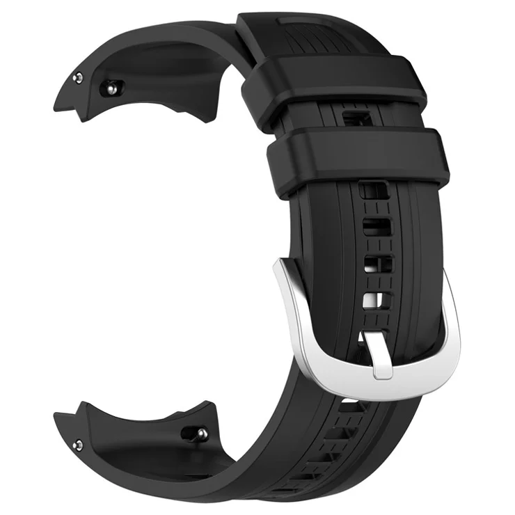 For Huami Amazfit Balance (A2286) Watch Band Silicone Replacement Wrist Straps - Black