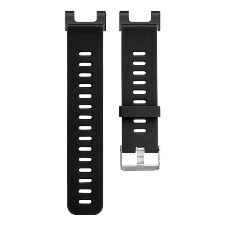 For Huami Amazfit T-Rex / T-Rex Pro Silicone Watch Bands Dual Color Replacement Straps - Black+Grey