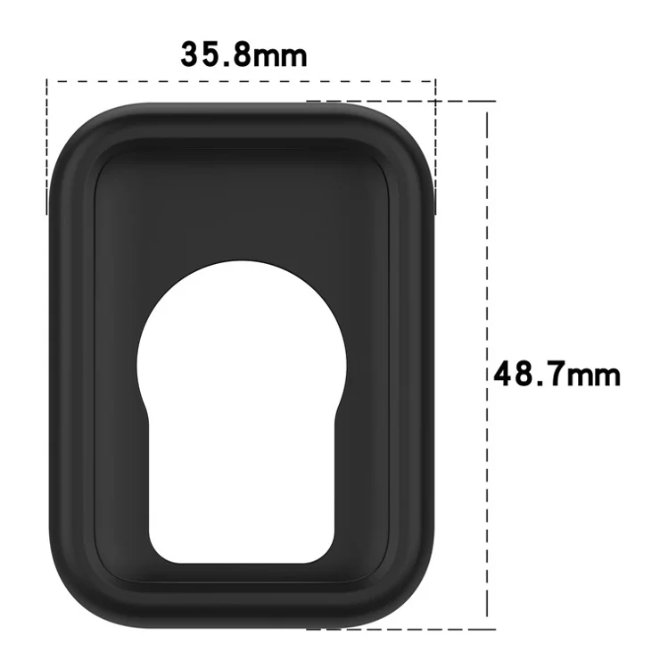 For Xiaomi Smart Band 8 Pro Watch Band Silicone Anti-scratch Strap with Case - Red