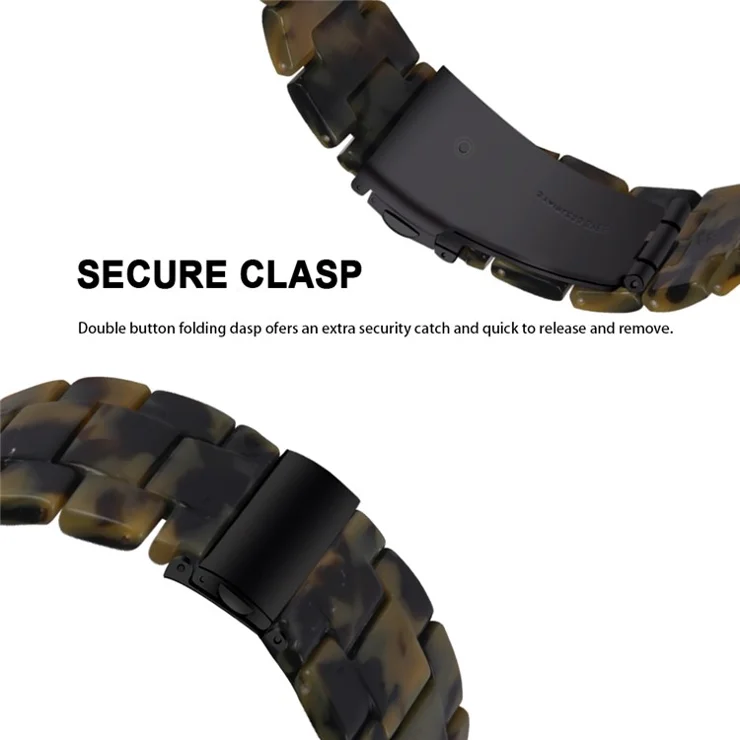 For Huawei Watch 4 Pro / Watch GT 3 / 2 46mm Resin Watch Band 22mm Waterproof Quick Release Watch Strap - Matte Army Green