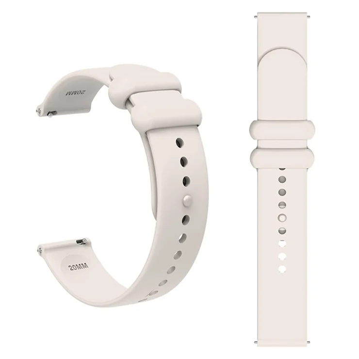 For Garmin Venu 3S / Forerunner 265S Watch Strap 18mm Silicone Replacement Watch Bands - Starlight