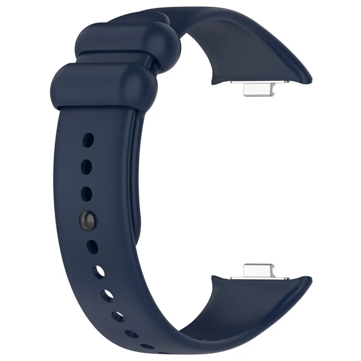 For Xiaomi Redmi Watch 4 / Smart Band 8 Pro Silicone Watch Band with Black Buckle - Midnight Blue