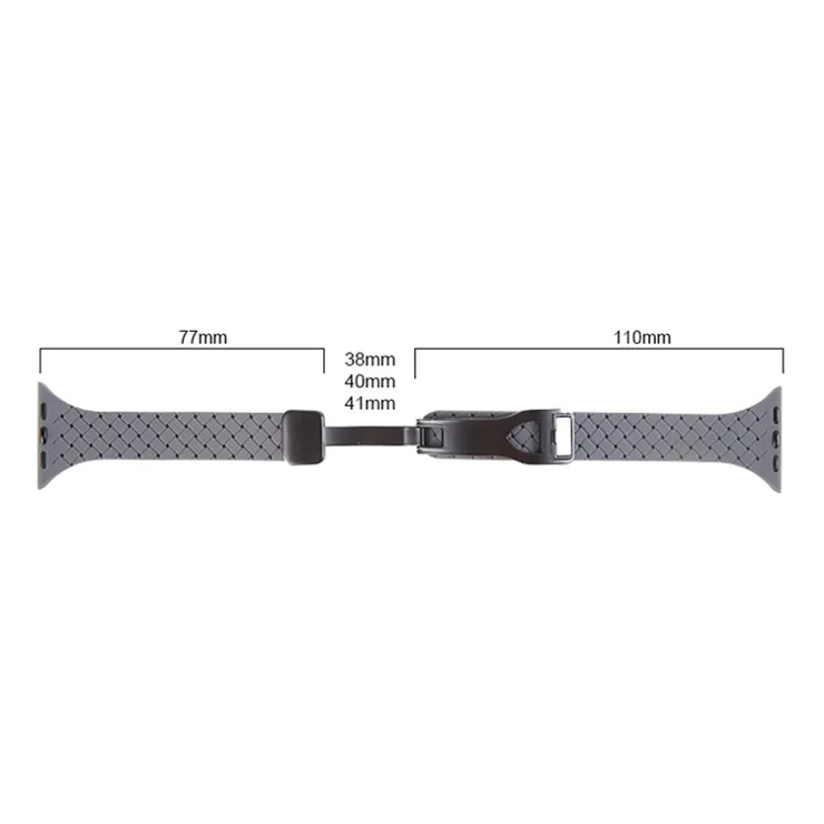 Watch Band for Apple Watch Series 10 42mm / 9 8 7 41mm / SE (2023) SE (2022) SE 6 5 4 40mm / 3 2 1 38mm Silicone Watch Band Magnetic Buckle - Light Pink