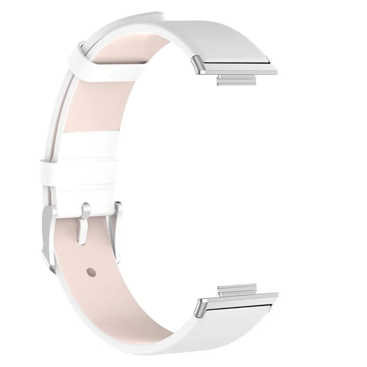 For Xiaomi Smart Band 9 Pro / 8 Pro / Redmi Watch 4 / Watch 5 / Watch 5 eSIM Replacement Wrist Band Leather Adjustable Watch Strap - White