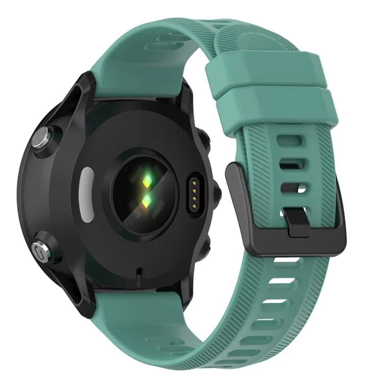 For Garmin Forerunner 955 Silicone Watch Band Soft Sport Strap - Green