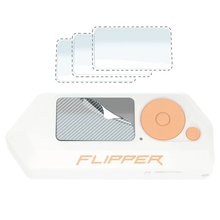 3PCS For Flipper Zero Screen Protectors HD Clear PET Screen Films Game Accessories