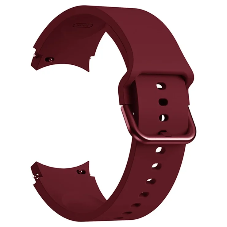KALEBOL For Samsung Galaxy Watch FE 40mm / Watch4 / Watch 5 / Watch6 Silicone Watch Bands Waterproof Soft Strap - Wine Red