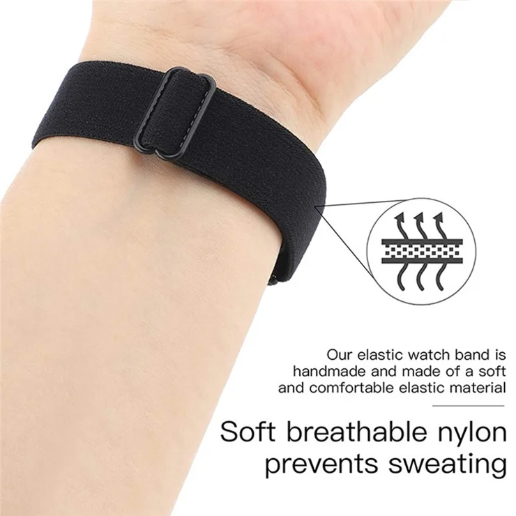 For Samsung Galaxy Fit3 Watch Strap Elastic Nylon Adjustable Smart Watch Band - Green