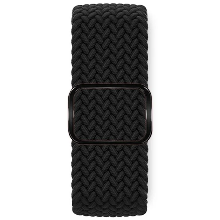 KALEBOL For Apple Watch 10 46mm / Ultra 2 / Ultra 49mm / 9 8 7 45mm / SE (2023) SE (2022) SE 6 5 4 44mm / 3 2 1 42mm Nylon Braided Watch Strap - Black