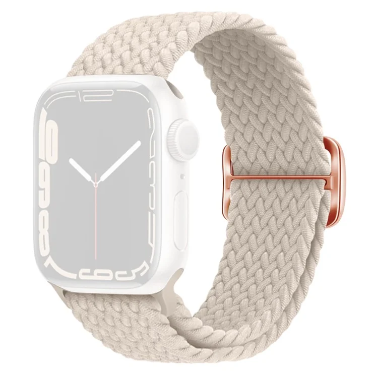 KALEBOL Watch Band For Apple Watch Series 10 42mm / 9 8 7 41mm / SE (2023) SE (2022) SE 6 5 4 40mm / 3 2 1 38mm Nylon Strap - Starlight