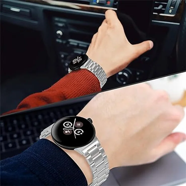 KALEBOL KLB-SZBXG-001 For Google Pixel Watch 3 41mm / Watch 2 / Pixel Watch Stainless Steel Watch Strap - Rose Gold