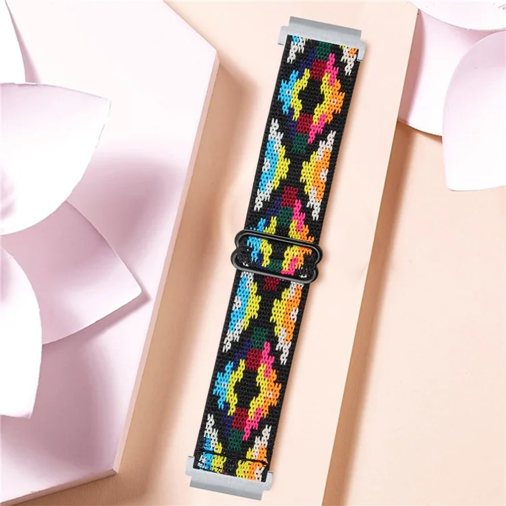 For Verizon Gizmo Watch 3 Elastic Jacquard Fabric Watch Strap Replacement - 53