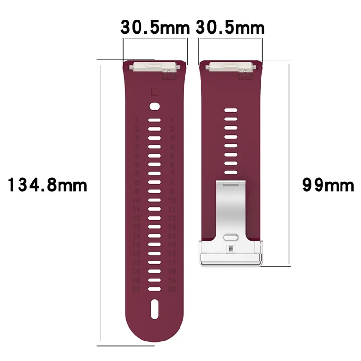 For Xiaomi Watch H1 Replacement Bands Breathable Silicone Watch Strap - Dark Grey