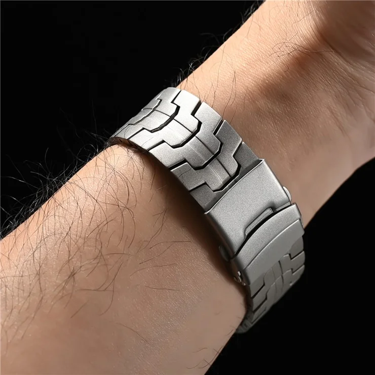 For Huawei Watch GT 4 / GT 3 / GT 2 46mm Replacement Strap 22mm Metal Watch Band - Black