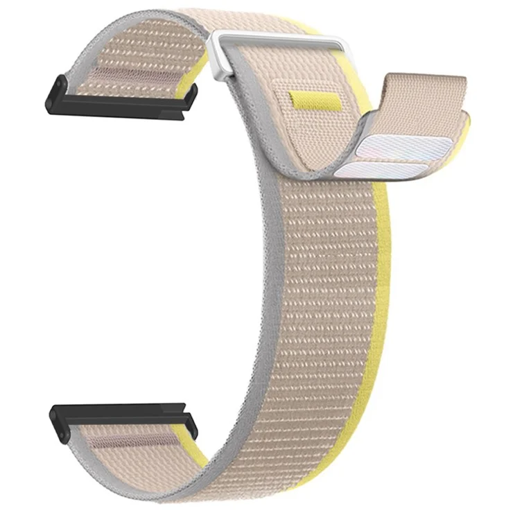 For Suunto Spartan Sport Wrist HR Baro / Suunto 9 Nylon Watch Band 24mm Loop Fastener Strap - Orange+Grey
