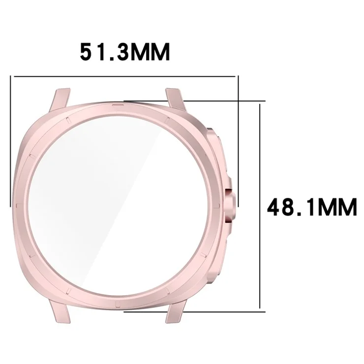 For Samsung Galaxy Watch7 44mm to Galaxy Watch Ultra Transfer Case Hard PC Watch Case Cover - Champagne Gold