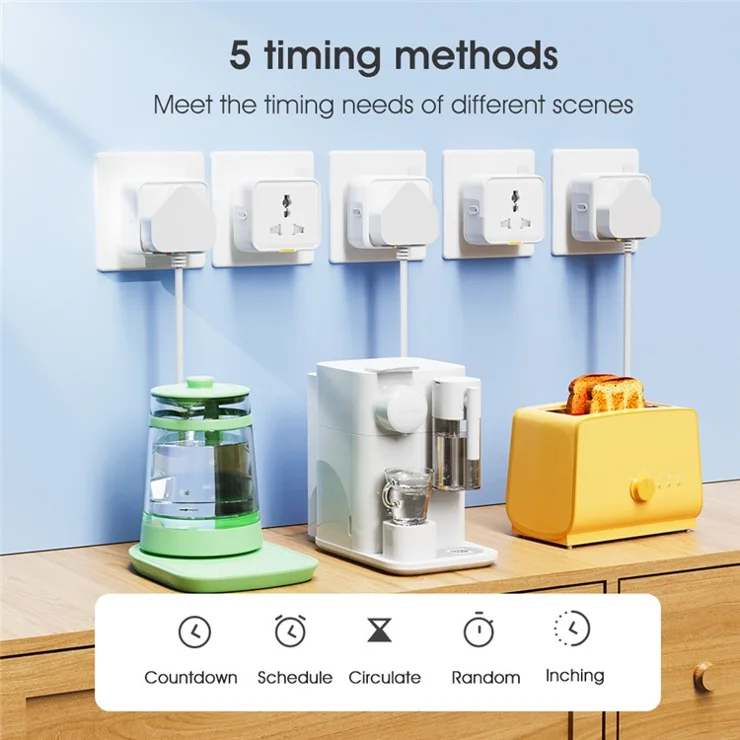 MG-CZ107W Smart Home WiFi Socket Power Outlet Tuya APP Voice Control Timer Plug, EU Plug