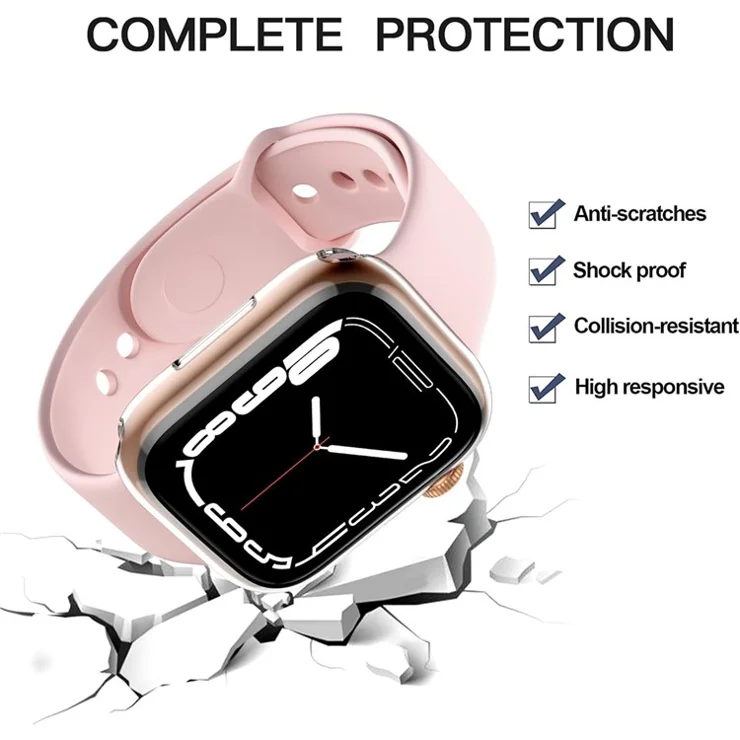 For Apple Watch Series 10 46mm Transparent Watch Case Quick Release TPU Cover Smart Watch Protective Case